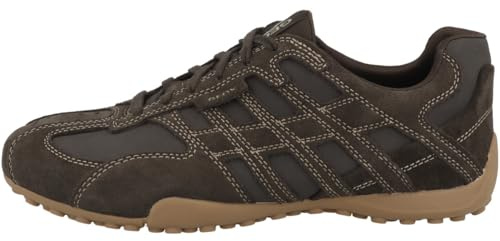Geox U Snake Original Men's Leather Trainers U55MNB 022EK C6006 Brown