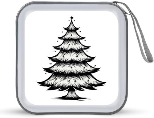 Jubonexis Arbre de Noël, étui de rangement portable pour CD, DVD, voiture, maison, voyage