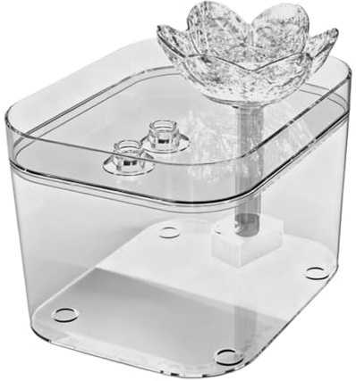 Fontaine pour Chat, Distributeur de Filtre pour Animaux de Compagnie, Fontaine à Eau Automatique silencieuse de 2 L avec Fonction LED, fontaines à Boire pour Chat avec Design Facile à