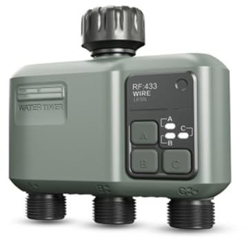 EBAYTV Bewässerungsuhr, Smart Garden Sprinkler Wassertimer mit 3-Wege-Regenverzögerungsfilter, programmierbarer automatischer Bewässerungssteuerung