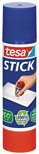 tesa Stick ecoLogo - Geruchsneutraler Klebestift für Papier und Pappe - Lösungsmittelfrei und Umweltschonend - 20 g
