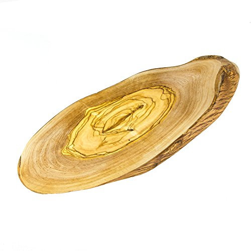 Rustic Olive Wood Cheese / Chopping / Cutting / Serving Board - L 27 to 30cm x W 12 to 15cm x D 1.75cm