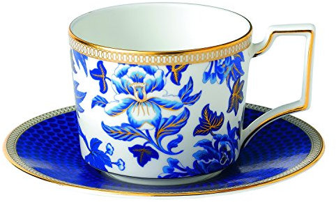 Wedgwood Hibiscus Teacup and Saucer