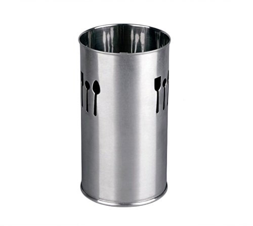 Life Style - Escurridor de Cubiertos - Acero Inoxidable Cilindrico - Plata