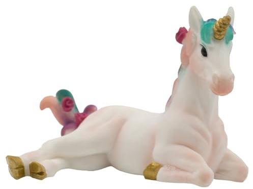 Bullyland 75572 - Spielfigur Weißes Einhorn Fohlen, ca. 4,9 cm, detailgetreu, PVC-frei, ideal als kleines Geschenk für Kinder ab 3 Jahren