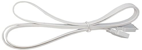 Lumonic 1m RGBW CCT LED Verlängerungskabel weiss Steckverbinder 6 Pin Buchse & Stecker - RGB-Kabel Abmessungen 18x6mm - Für Stromversorgung oder Verlä
