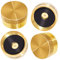 Joyway 4Pcs 1LB Propane Solid Brass Gas Tank Bottle Cap Propane Refill Adapaters Safety