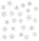 Oblique Unique® Schneeflocken Schnee Sticker für weihnachtliche Dekoration - Weinachten Deko