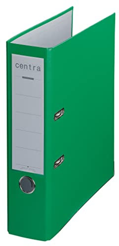 Centra Standard-Ordner (grauappe RC, mit PP-Folie kaschiert, A4, 8 cm Rückenbreite, Chromos) apfelgrün, 20 Stück