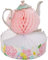 Creative Party PC340064 Floral Tea Party Dainty Flower Honeycomb Centerpiece-1 Pc, Paper, Multicolor