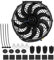 Ventilator Kühler,80 W Universal Lüfter Kühlerlüfter 12-Zoll Auto Slim Push Pull Elektromotor Lüfter Ventilator Lüfter für Auto KFZ LKW