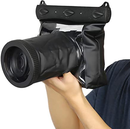 Zopsc Canon Camera Waterproof HD Underwater Housing Case Dry Bag,Waterproof Case for Canon Nikon