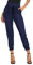 GRACE KARIN Damen Hose Hohe Taille Schleife Gürtel Hose Elegant Hose Casual Bleistifthose S Navyblau CL010903-9