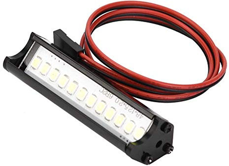 Dilwe RC Car LED Lichtleiste, 55mm RC Crawler LED Lichtleiste LEDs Lampe Zubehör Kompatibel mit für 90046 90048 SCX10 1:10 RC Car