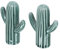 Salero y pimentero – Juego de salero y pimentero de cerámica vintage – Dispensador de tarros decorativos retro para el hogar de granja para cocina – Forma de cactus (juego de 2)