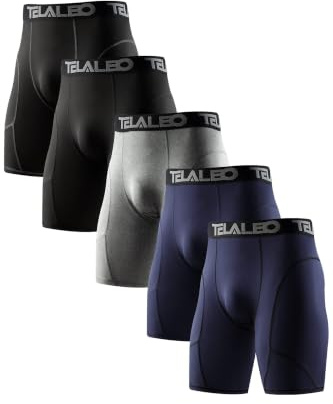 Compression Shorts Men Spandex Athletic Underwear Boxer Brief Base Layer M
