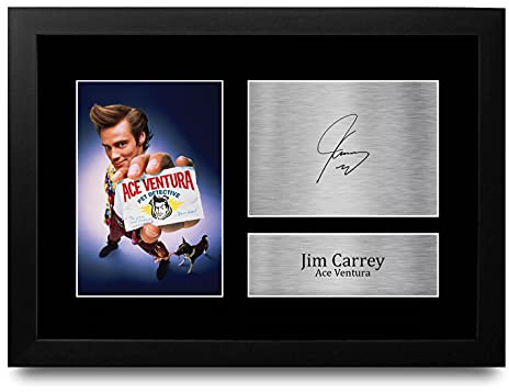 HWC Trading - A4 Jim Carrey Ace Ventura Pet Detective Wandbild, Rahmen, Wandmontage, Wohnzimmer, Gedrucktes Wandbild