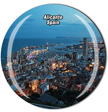 Alicante Spain Fridge Magnet Crystal Tourist Souvenir Gift Collection Refrigerator Magnetic Sticker
