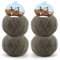 Pascuali Bio Cashmere 6/28. Strickwolle aus 100% Kaschmirwolle Wolle zum Stricken und Häkeln, 4 Knäuel - 100 g - Farbe:Marone 16