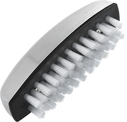 minkissy Professional Stainless Steel Nail Brush Ergonomic Handle for Hand Washing Versatile Cleaning Kitchen Bathroom Comfortable Grip for Women Nail Care