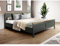 Lomadox Einzelbett Doppelbett Bettgestell Bett Liegefläche 160 x 200 cm Landhausstil grün Eiche Nb., B/H/T: ca. 171,5/88,5/211,5 cm