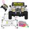Duck Tags, You've Been Ducked Card – Nice Ride, DCUK Duck Tags, Duck Ducking Game Card, 50 Stück, 8,9 x 6,3 cm, Entenanhänger mit Loch und Gummibändern, SUV Auto Design (7FD19102)