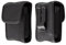 caseroxx Funkmeldertasche – passend für EuroBos, Swissphone, TPL, Polarion, Oelmann, Motorola, u.v.m. - Tasche mit Gürtelclip & Klettverschluss, schwarz