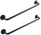 41 cm Magnetic Towel Rail for Fridge, Magnetic Towel Rail Hook for Fridge, Kitchen Stove, Oven, Dishwasher, Washbasin, Washing Machine, Black, Pack of 2