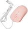 Ratón con Cable, Ratón óptico con Cable Silencioso USB, Puerto USB de 1200 PPP, Diseño Ergonómico, Plug and Play, Ratón de Ordenador para Portátiles y PC de Escritorio (Rosa)