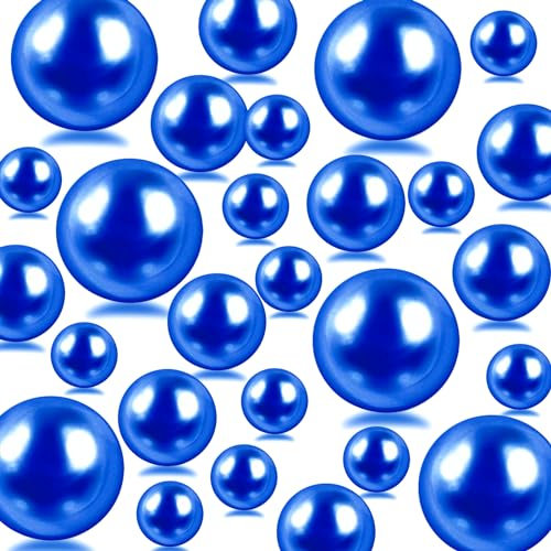 Cusmation 100 Stück blaue schwimmende Perlen für Vasen und 800 Stück Gelperlen für Vasen, blaue Vasenfüller, künstliche Perlen, schwimmende Vase, Dekoration, dunkelblaue Perlen, marineblau,