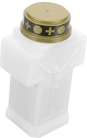 OSALADI Candle Light Elettrica Decorativa Senza Per Cimitero e Giardino Lampada Da Esterno Per Decorazioni Resistente e Pratica Atmosfera Unica Per Monumenti e Luoghi Di Commemorazione