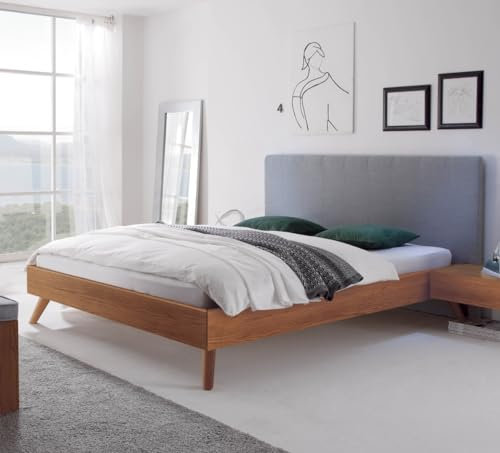 Hasena Wood Line Bett Eiche Brandy Füße MASI 25 Paneel Colina 180x200
