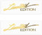 JNNJ 2 Stück Auto Limited Edition Logo, 3D Limited Edition Logo Emblem Abzeichen Metall Abziehbilder Autozubehör, Für LKW Auto Fenster Windschutzscheibe(Gold)