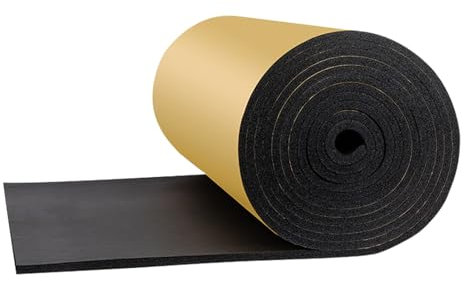 XPLKQXE Selbstklebender Garagenwandschutz, 0,39''/1cm Garagen-Autotür-Stoßschutz, Weiches, Extrabreites Schaumstoff-Wandkissen Schützen Sie Ihre Autotüren (Farbe : Schwarz, Größe : 9m)