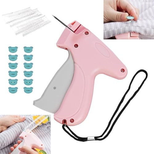 Quick Clothing Fixer, Mini Quick Repair Garment Sewing Machine, Instant Button Garment Connector, Mini Stitch Hemming Gun Micro Tagging Stitch Tool for Clothing (A)