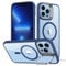 ESR for iPhone 13 Pro Max Case, Compatible with MagSafe, Built-in Camera Ring Stand, Military-Grade Protection, Magnetic Phone Case for iPhone 13 Pro Max, Classic Series, Clear Blue