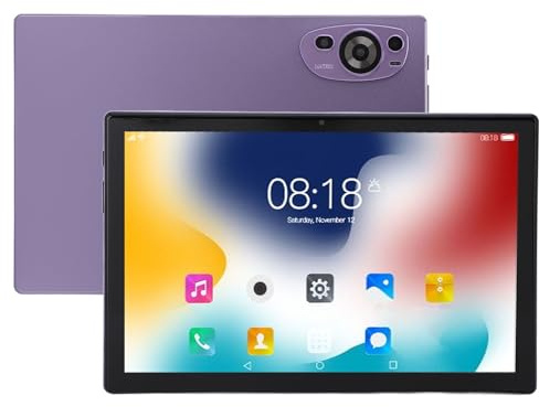 Tosuny 10,1 Zoll Tablet, 10,1 Zoll Smartphone Tablet für Android 14.0, WiFi BT 8 GB + 256 GB Smart Tablet, 8 + 20 MP Ultra HD Dual Kamera, 1200 * 1920 Auflösung, MT6753 Deca Core CPU
