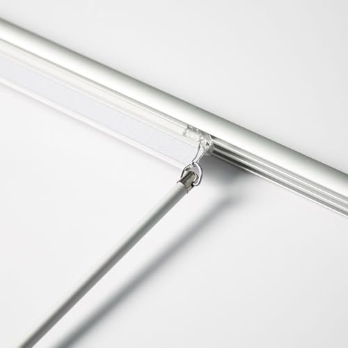 MADECOSTORE Rail Aluminium pour Panneaux Japonais 45cm - Gris - L120 x H2,5cm
