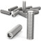ORTAVA 10 Stück Madenschrauben, Gewindestifte M8 x 30 mm DIN 913 / ISO 4026 mit Innensechskant (ISK) und Kegelkuppe, Madenschraube Edelstahl(Silber)