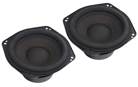 Tbest Altavoz de Subwoofer para Automóvil de 6,5 Pulgadas, Altavoz de Sonido de Graves con Sonido Claro, Redondo de 3 Ohmios para Vehículo DC18V
