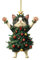 Ornamenti Natalizi Con Gatti, Decorazioni Natalizie Con Ciondolo Simpatico Gattino, Decorazione Da Appendere All'albero Di Natale Con Gatti, Ornamento Con Ciondolo Gatto Natalizio Per Retrovisore Auto