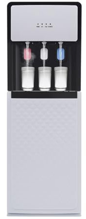RjcdOPL Distributeur d'eau Froide/Chaude sur Pied, Fontaine à Eau Compatible avec Bonbonnes d'eau, Chauffage/Refroidissement Rapide, pour Bureaux, Maisons, Appartements, Hôtels