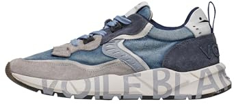 VOILE BLANCHE Sneakers aus Veloursleder und Stoff, Hellblau- 45
