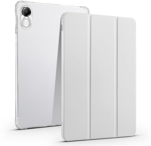 Clear Tablet Case Compatible with Honor Pad GT Pro 12.3 2024,TPU Slim Cover Auto Wake/Sleep Smart Lightweight Protective Case w/Pencil Holder Shockproof Cover.Grey