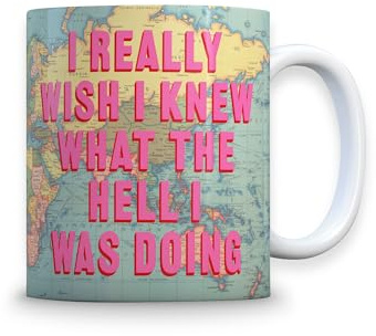 Brainbox Candy - Real Hackney Dave - Lustige Tasse für Erwachsene - Wish I Knew What I was Doing - Neuheit Box Tasse - Freche Geschenkidee für Männer Frauen - witziges Kunst-Design - Qualität 284 ml