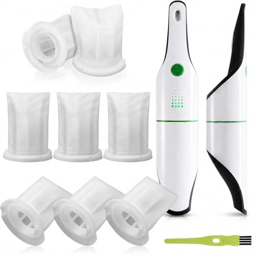 EAAGHK 8 Stück Filter für Vorwerk Kobold VC 100 mit 1 Reinigungsbürste, Filter Set Akkusauger Akku Staubsauger VC 100 Schmutzfilter Ersatzfilter Schmutzfilter Ersatzteile Handstaubsauger Filter