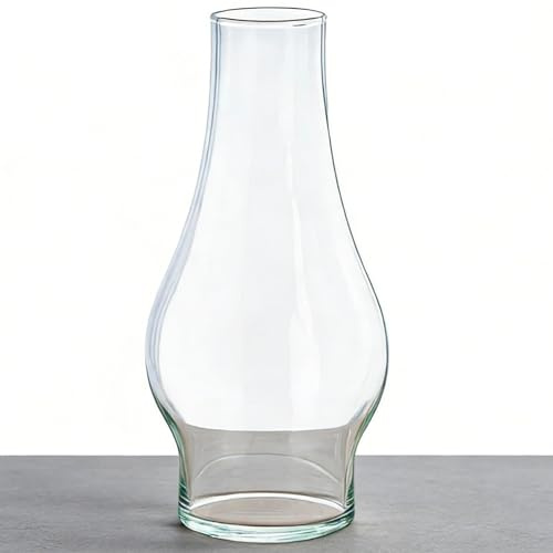 SYOENK 3 Inch × 8.5 Inch Oil Lamp Chimney Replacement Borosilicate Glass Blown Chimney for Rustic Oil Lamp and Old-Fashioned Kerosene Lamps