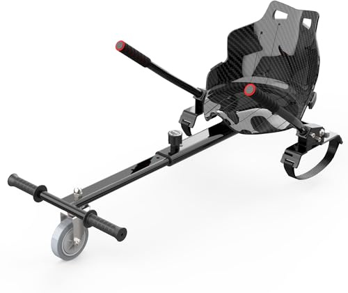 Generisch Hoverkart für Hoverboard –Sitz für Scooter und Gokart – Sitzaufsatz für Hoverboards, Hovergokart für Hoverboards, Sitz für Hoverboards, kompatibel mit 6,5 Zoll, 8,5 Zoll und 10 Zoll