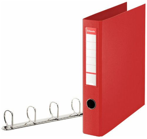 Esselte A4 Maxi 4 cm Diameter PP Standard Ring Binder - Red