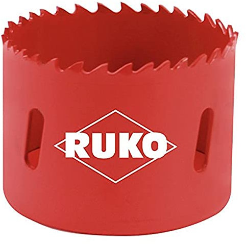 Ruko 106067 Lochsäge-HSS-Bimetall, mit Variabler Zahnung 67 mm rot